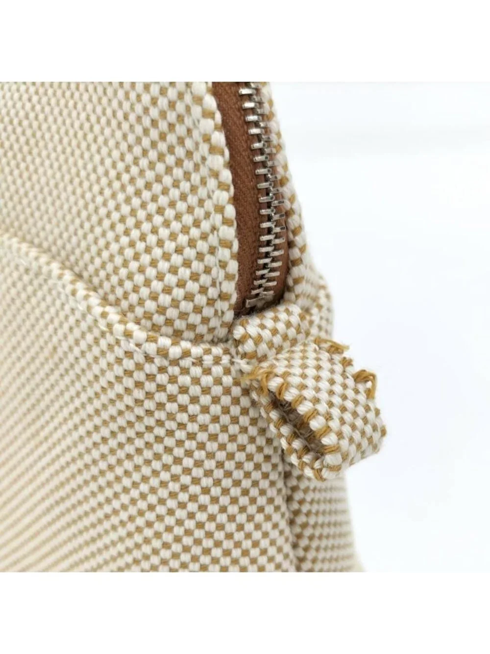 Hermes Bolide Casaque Mini Pouch Canvas Beige